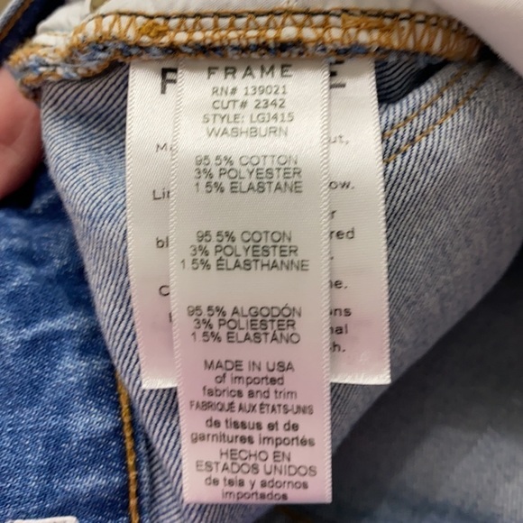 Frame denim Le Gargon jeans size 25 - Picture 9 of 10